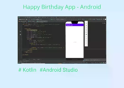 Happy birthday app screenshot